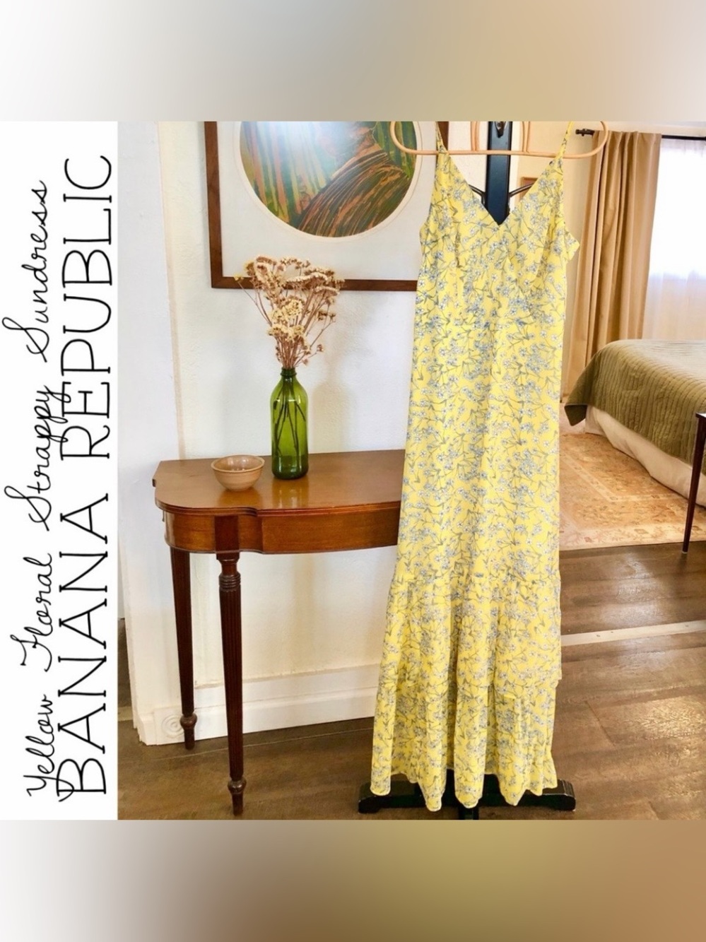 Banana Republic Yellow Floral Sundress